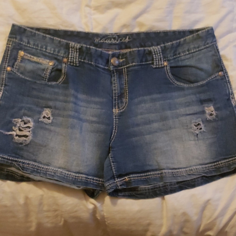Maurice's brand Jean shorts